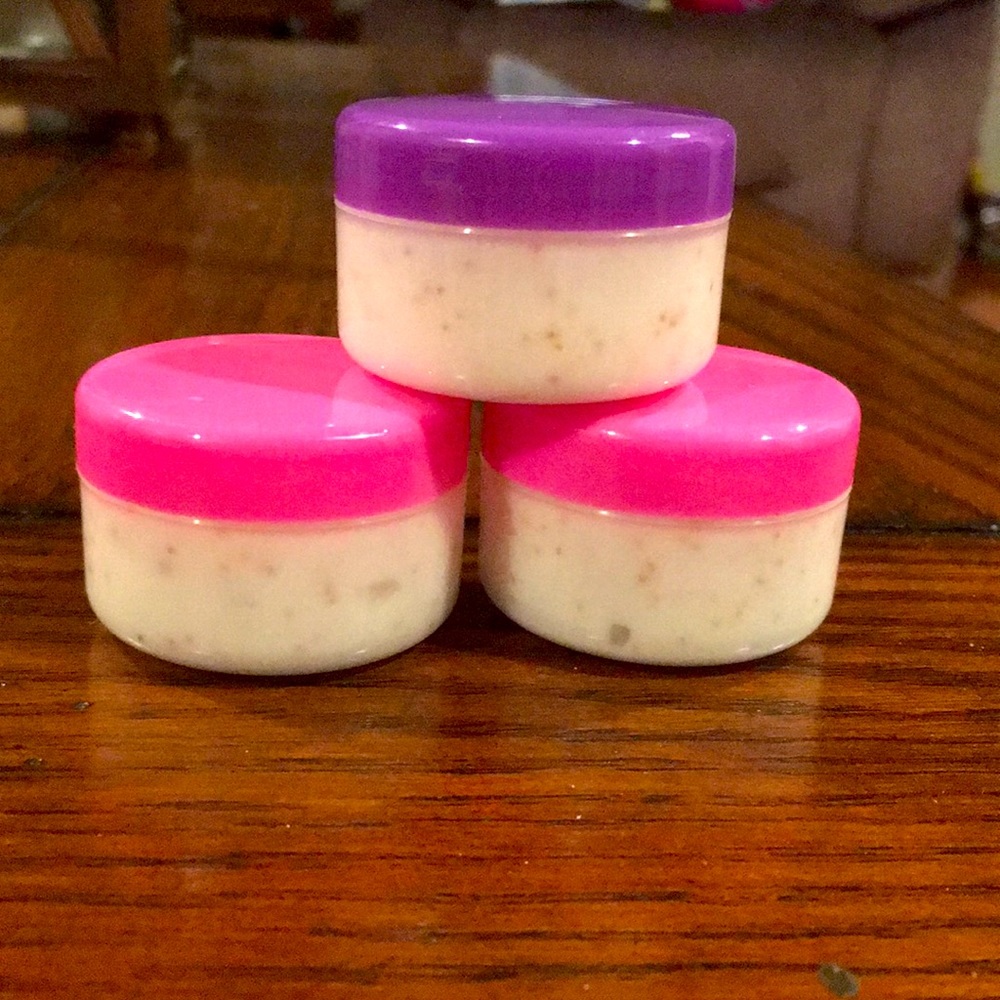 Face scrub and foot wash!